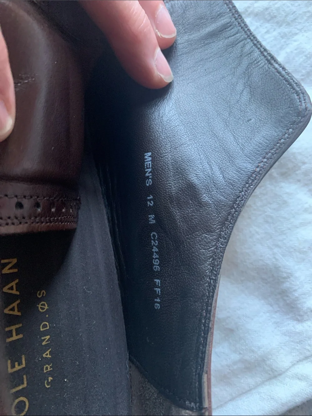 Cole Haan Brown Leather Double Monk Strap Oxfords
